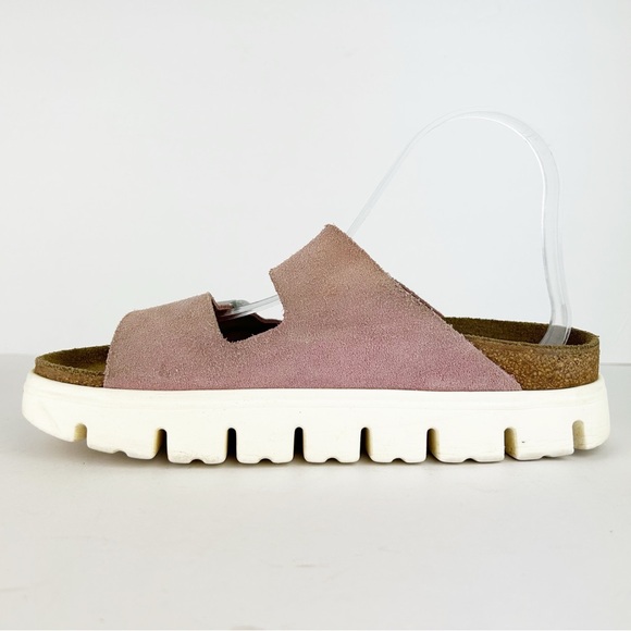Birkenstock Papillio Arizona Platform Suede Leather Sandal EU 39 US 8 - Picture 6 of 14